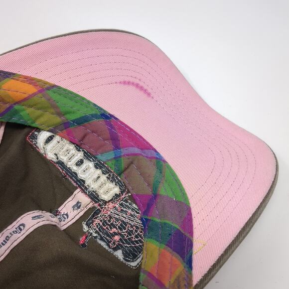 Corona Mas Fina Strapback Hat Brown One Size Adjustable Plaid Anoma - Picture 8 of 9
